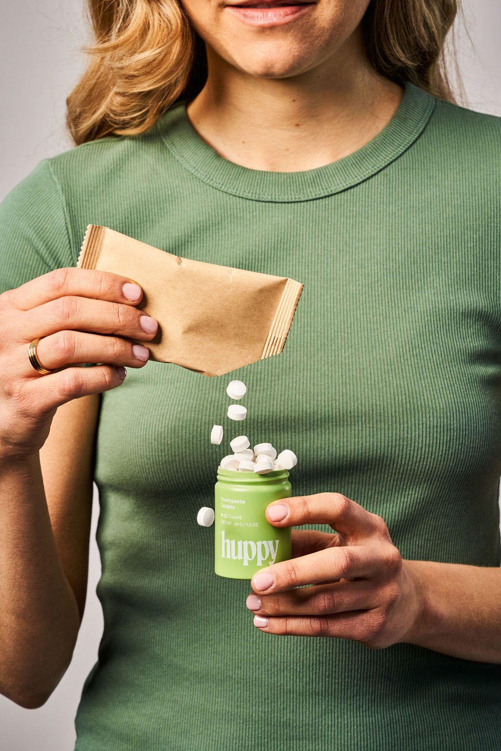 Fluoride-Free Toothpaste Tablets | One Month Refill | Peppermint