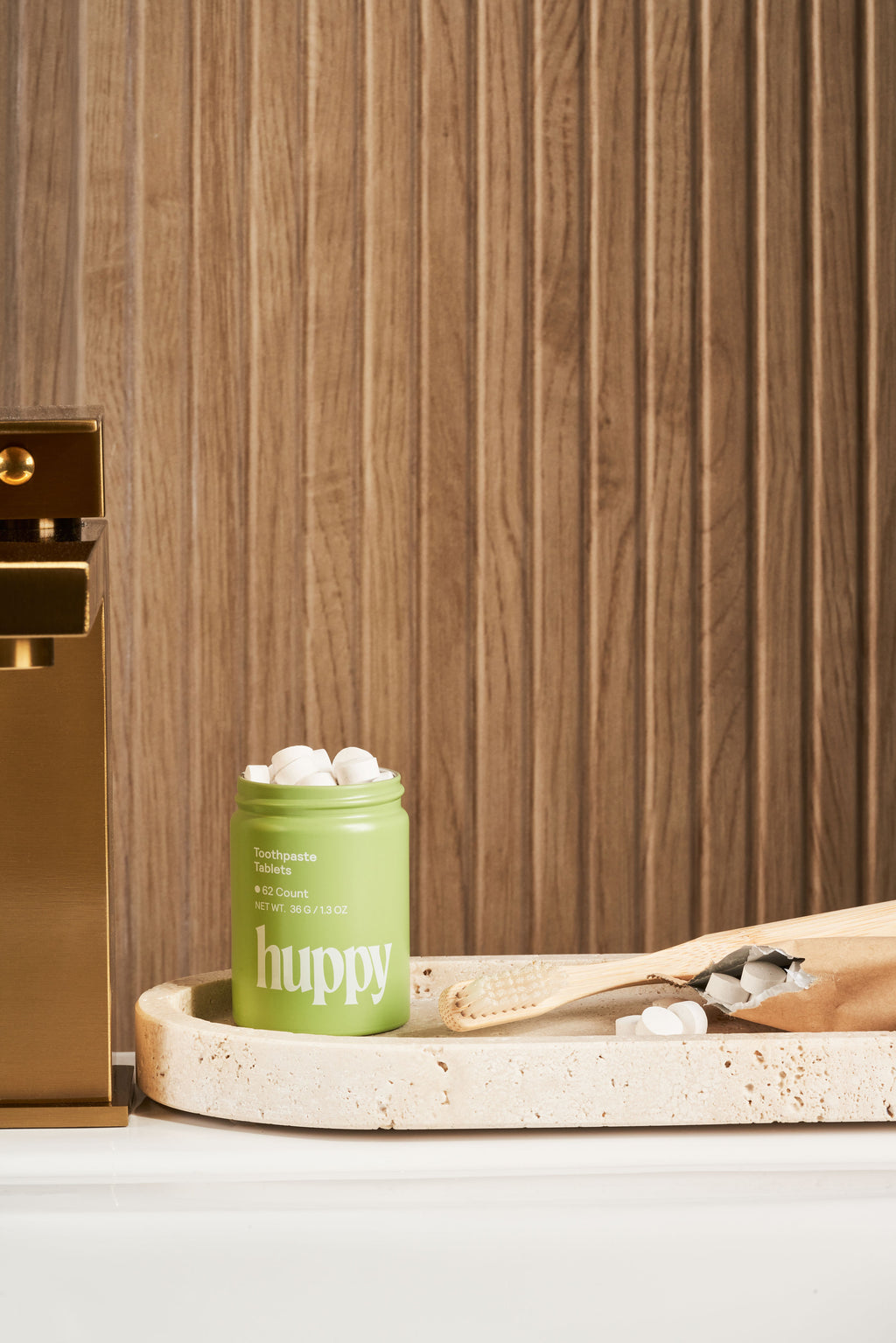 Fluoride-Free Toothpaste Tablets | Refillable Tin | Peppermint