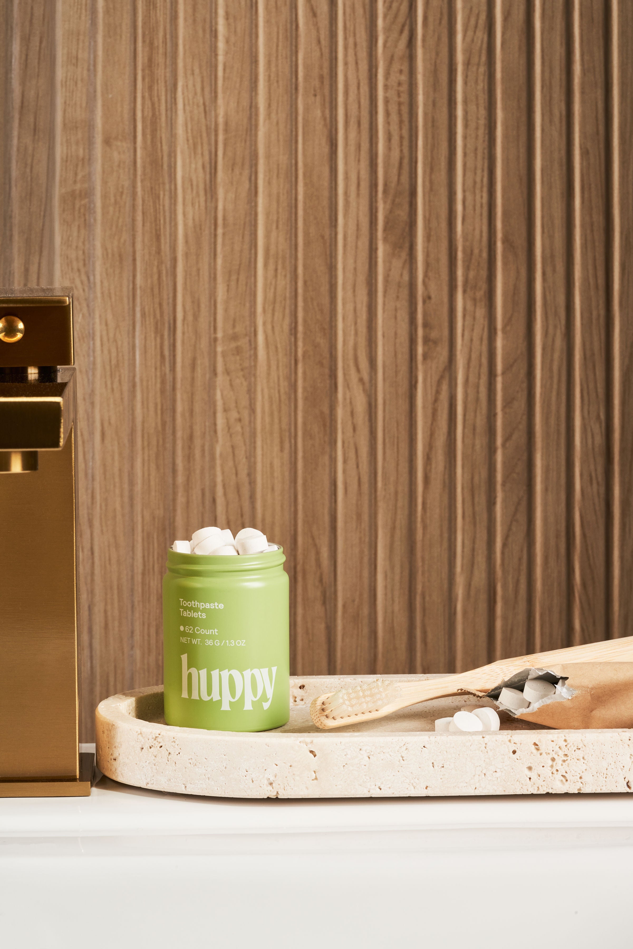 Fluoride-Free Toothpaste Tablets | Refillable Tin | Peppermint