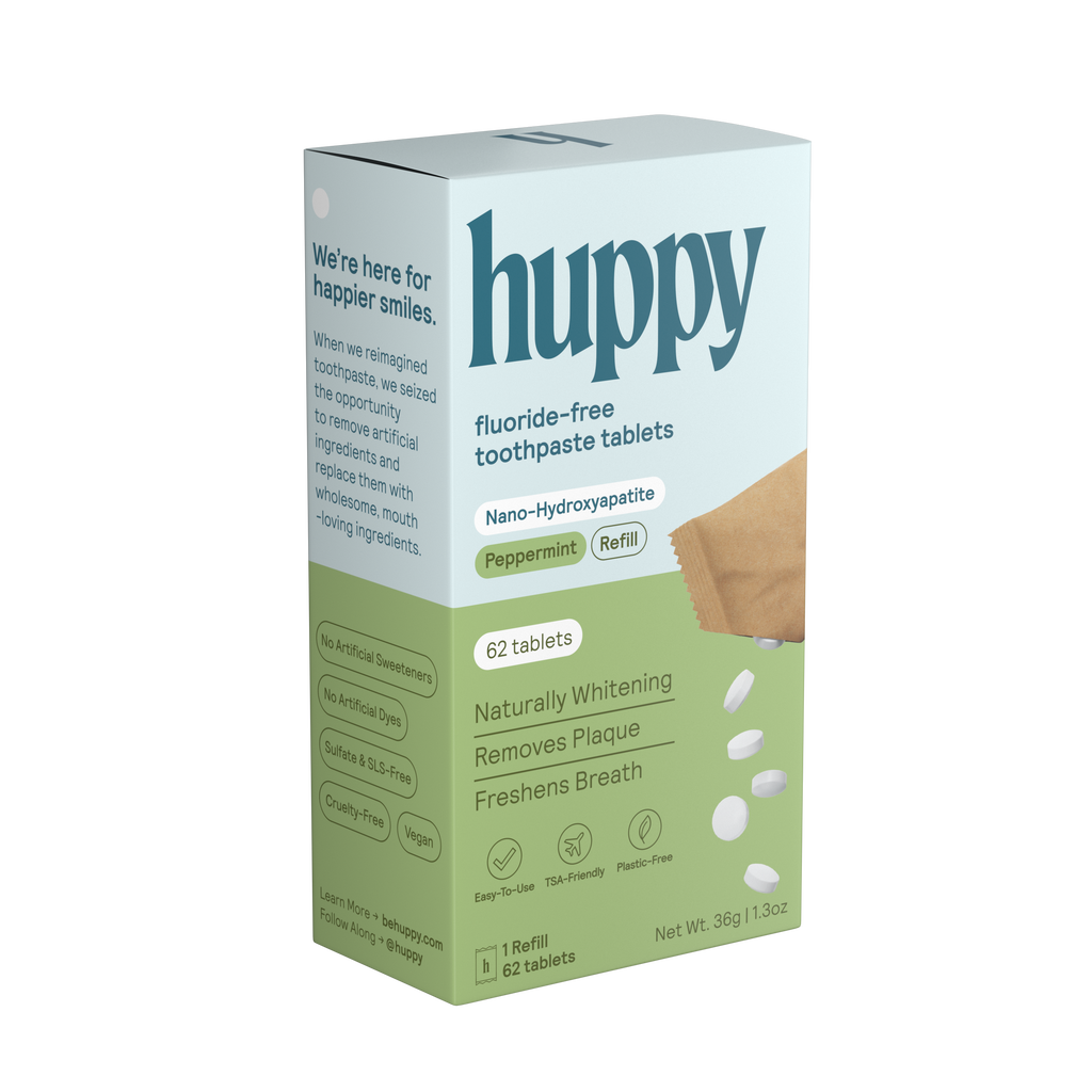 Fluoride-Free Toothpaste Tablets | One Month Refill | Peppermint